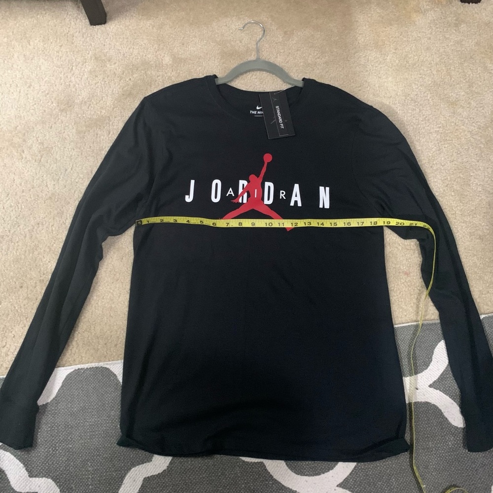 Jordan long sleeve black tee NEW